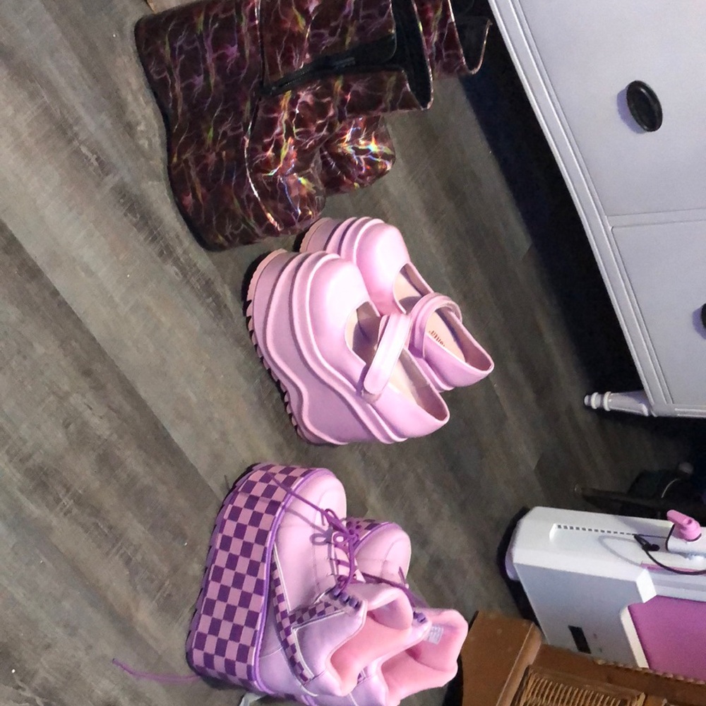 Trendy Pink Platform Shoes Collection